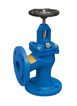 شیر سوپاپی ۹۰ درجه GLOBE VALVE GG25 PN16 سایز 100 (4
